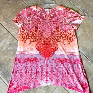 Beautiful Christopher & Banks shark bite top